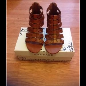 RAMPAGE STRAPPY GLADIATOR SANDALS SHOES