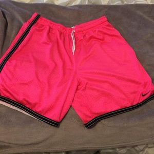Nike women's neon pink basketball shorts