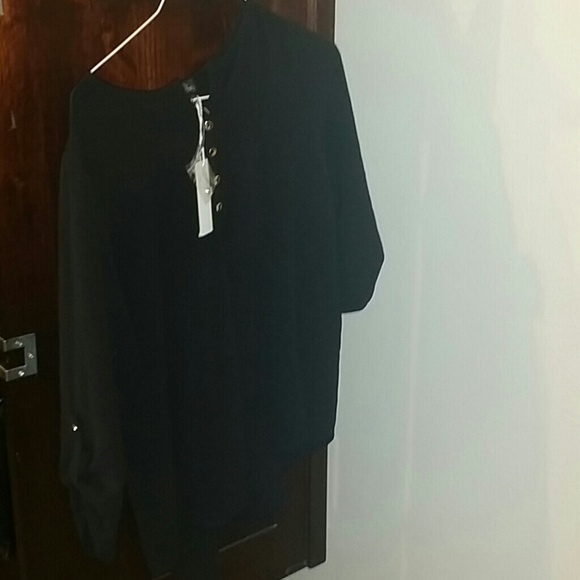 Black 3\4 sleeve blouse