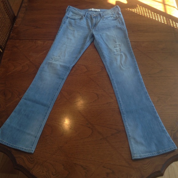 Abercrombie and Fitch Mid-Rise boot cut jeans