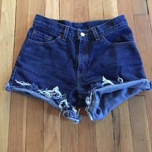 Levis vintage high waisted shorts