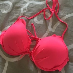 Victoria's Secret ruffle halter bikini top