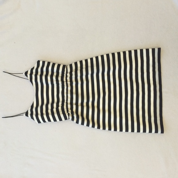 J. Crew black and white striped dress - Picture 1 of 3