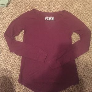 Burgundy PINK fleece shirt