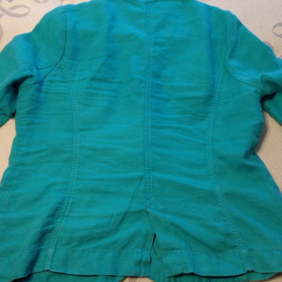 Spring turquoise light blazer - Picture 2 of 4