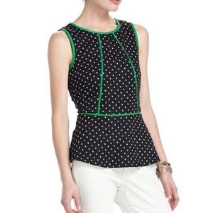 Anthropologie polka dot blouse