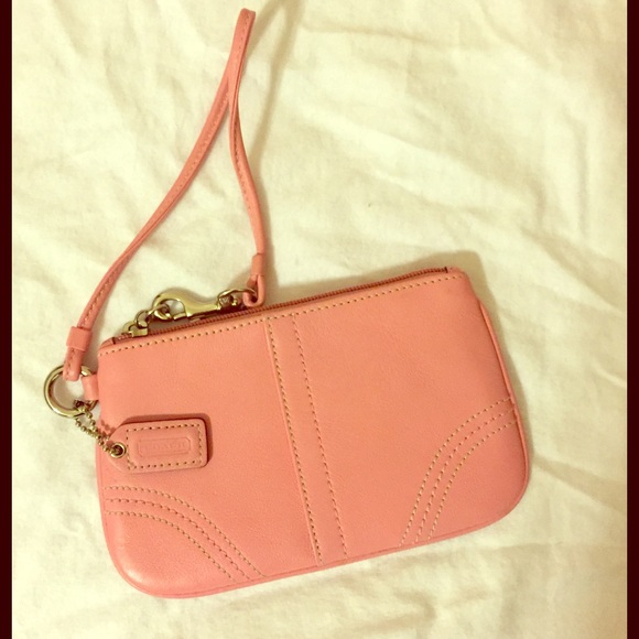 Pink Coach Wristlet