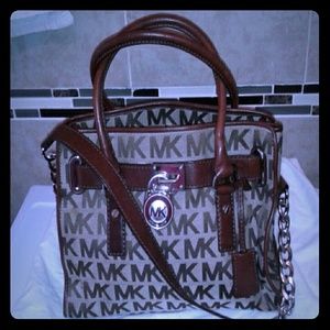 Brown and cream signature MK BAG!