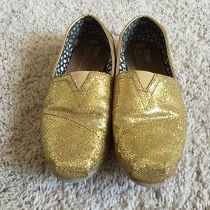 Gold Sequin Toms