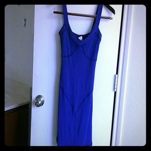 Frederick's of Hollywood bodycon mini  blue dress
