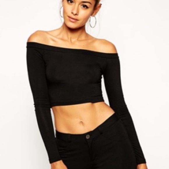 Crop Top, Off shoulder