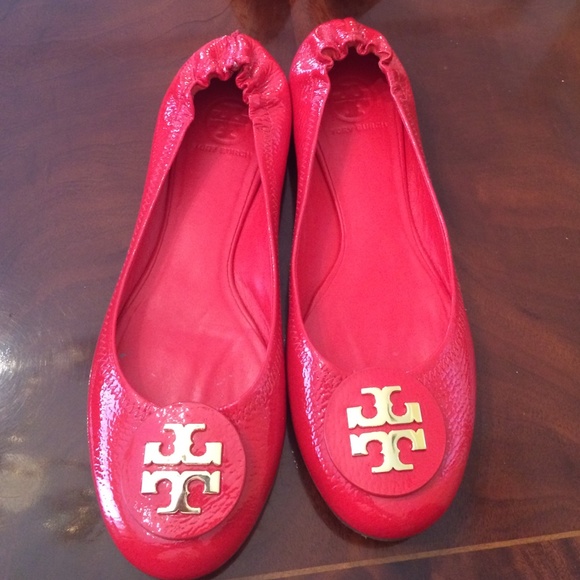 Tory Burch Red Flats