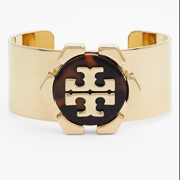 Gold Walter logo Tory Burch Cuff