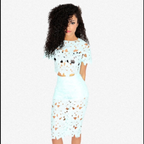 Minty green two piece set
