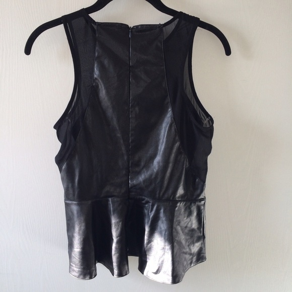 Faux Leather Top - Picture 2 of 2