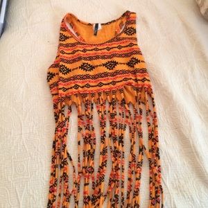 Aztec printed tight top