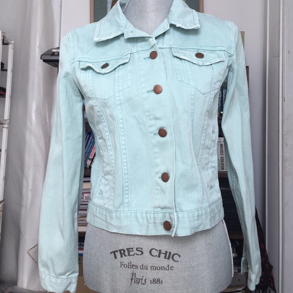Mint denim jacket