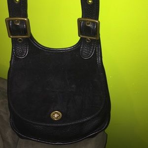 Black Velvet Coach Bag