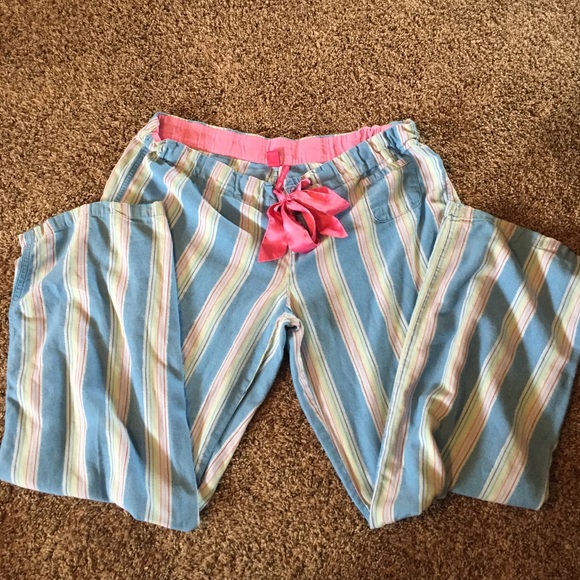 Pink pajama pants.