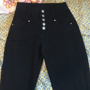 High waits pants