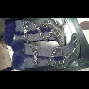 NWOT Baby phat fur boots