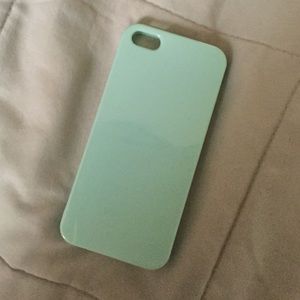 Mint green rubber iPhone 5/5s case