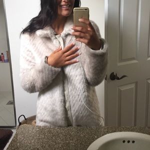 Guess fur coat