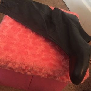 Kenneth Cole leather wedge boots