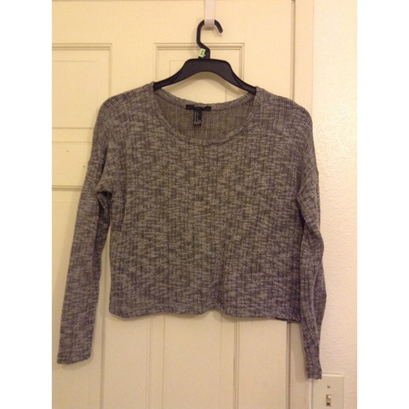 Boxy Knit Crop Sweater