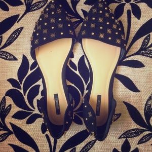 XXI Black & Gold Flats
