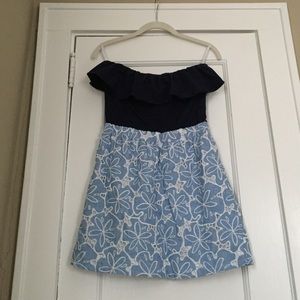 Lilly Pulitzer Strapless Sand Dollar Dress