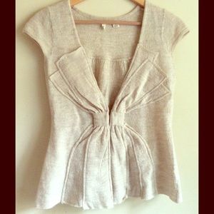 Anthropologie Wool Felt Cardigan