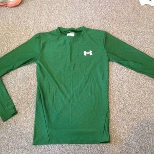 Green under armour compression long sleeve shirt