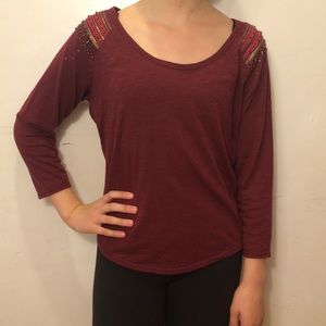 American rag embellished tee