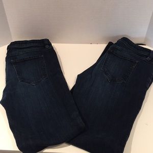 2 pairs of Genetic Denim skinny jeans size 28