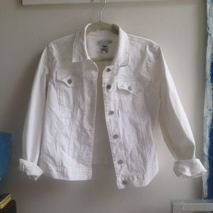 GAP White Denim Jacket