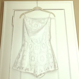 Lilly Pulitzer White Lace Romper NWOT