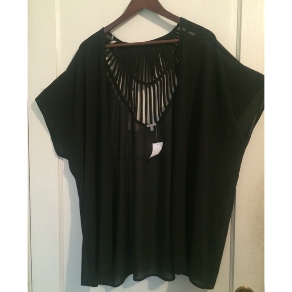 Sheer Black Kimono