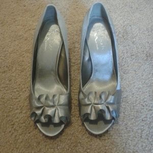 Silver heels