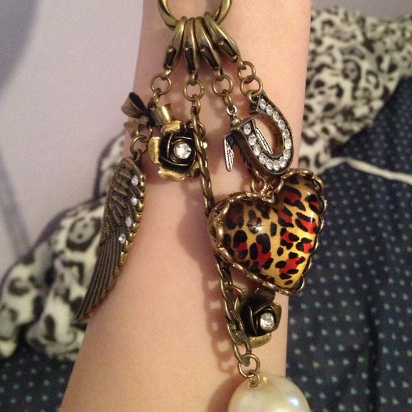 Betsey Johnson charm necklace.