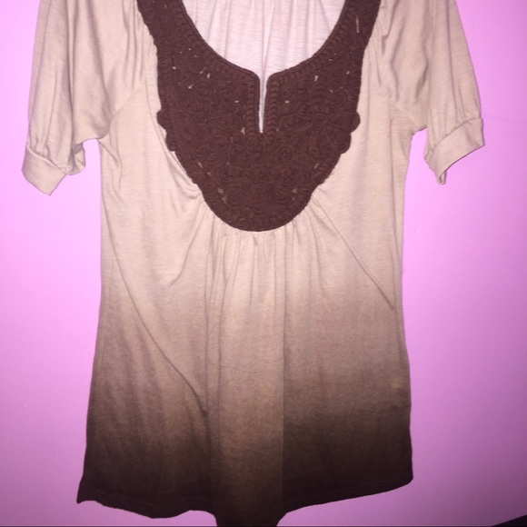 Brown ombré shirt