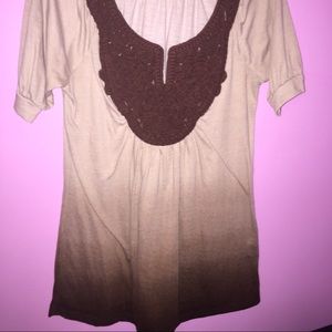 Brown ombré shirt