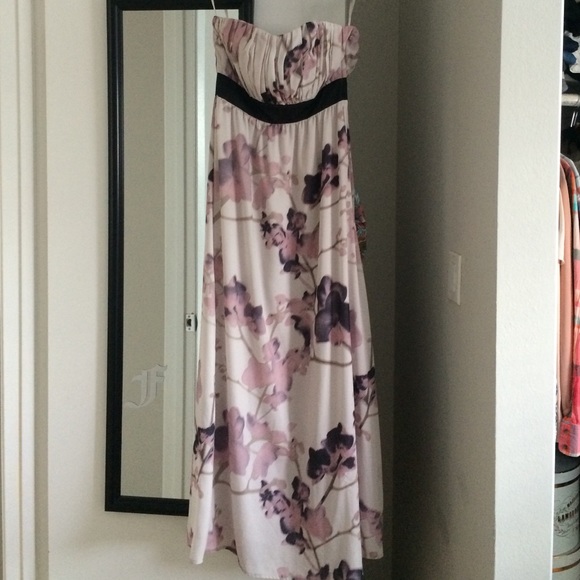 H and M floral gown maxi dress