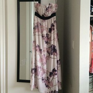H and M floral gown maxi dress