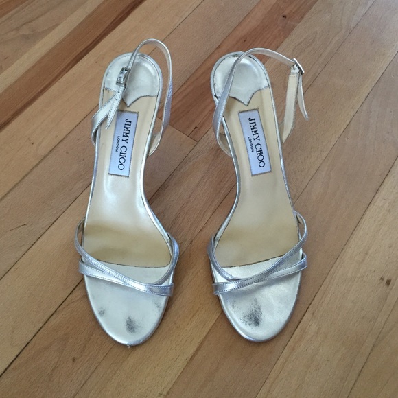 Silver Jimmy Choo sandals
