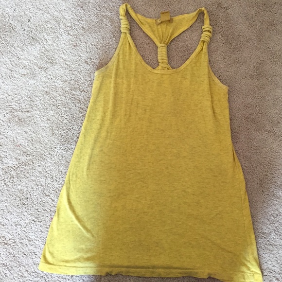 Yellow and grey tank