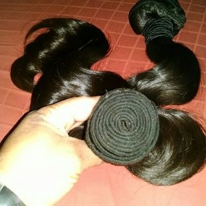 100% Brazilian hair sold by the bundles.