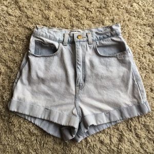 American apparel shorts size 26