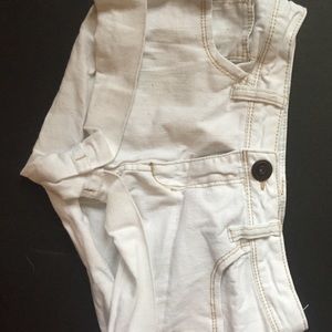White shorts size 0