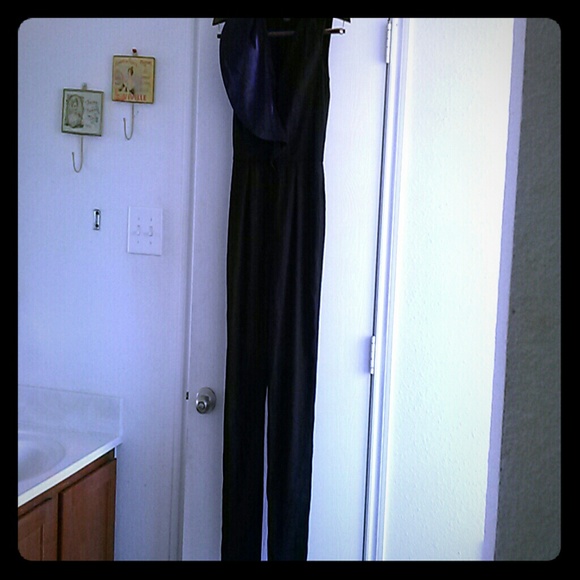 A/X armani exchange jumpsuit black lavender